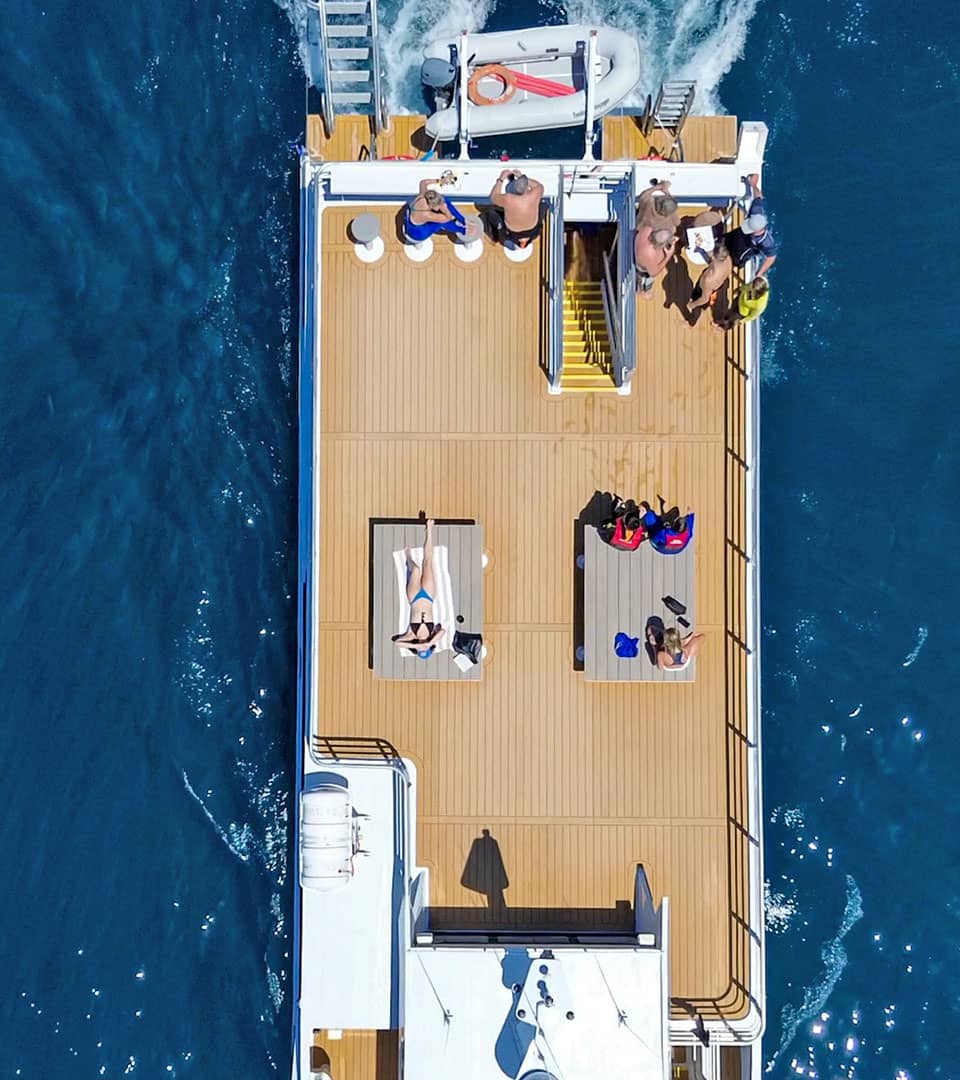 <b>Voyager delivers space,</b> comfort and <b>private charter luxury.</b>
