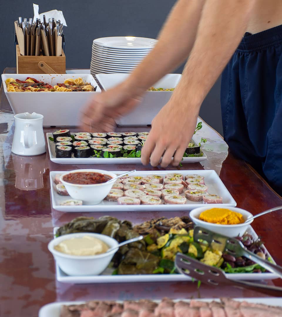 <b>Luxury Lunch Menu,</b> featuring fresh seafood.