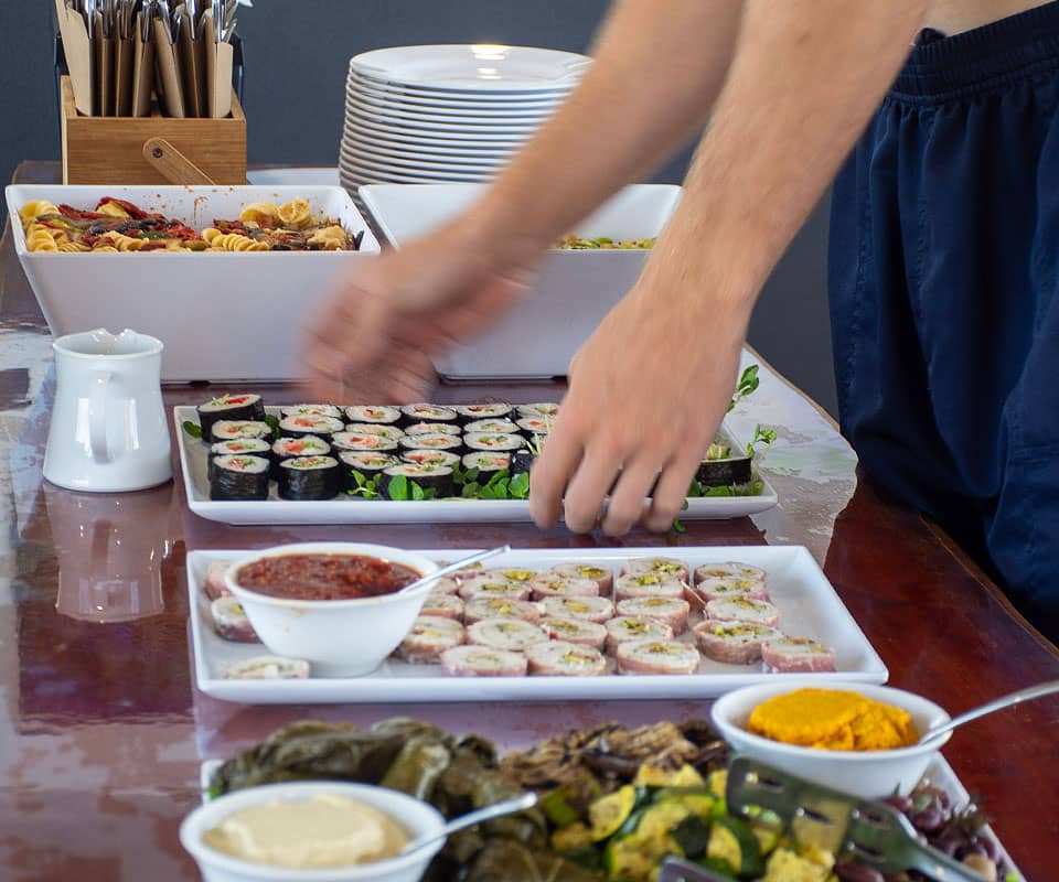 <b>Luxury Lunch Menu,</b> featuring fresh seafood.